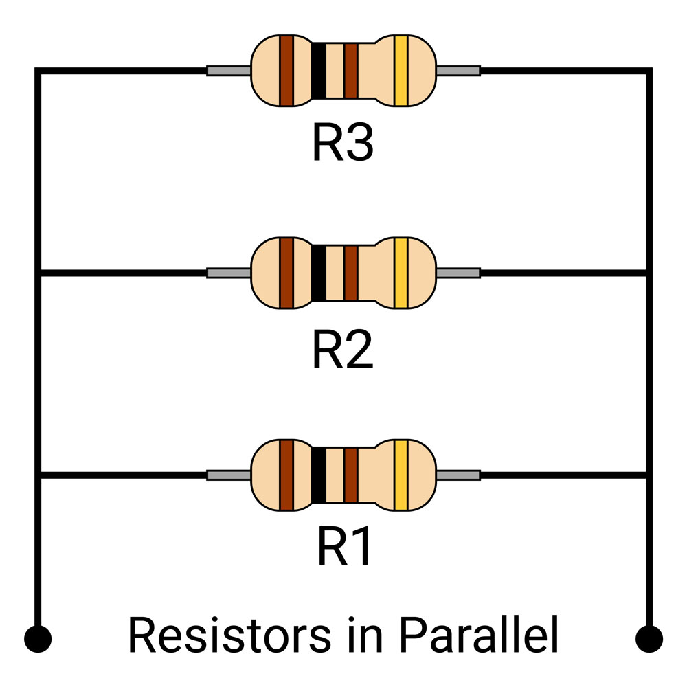Multiple pathways on a parallel circuit.