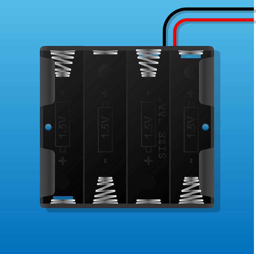 An AAA battery holder for Devices with batteries.