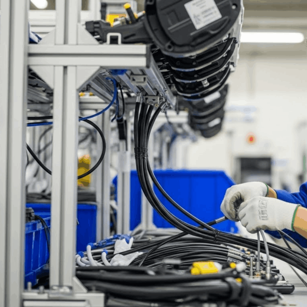 automotive assembly and production lines sensor cable assemblies