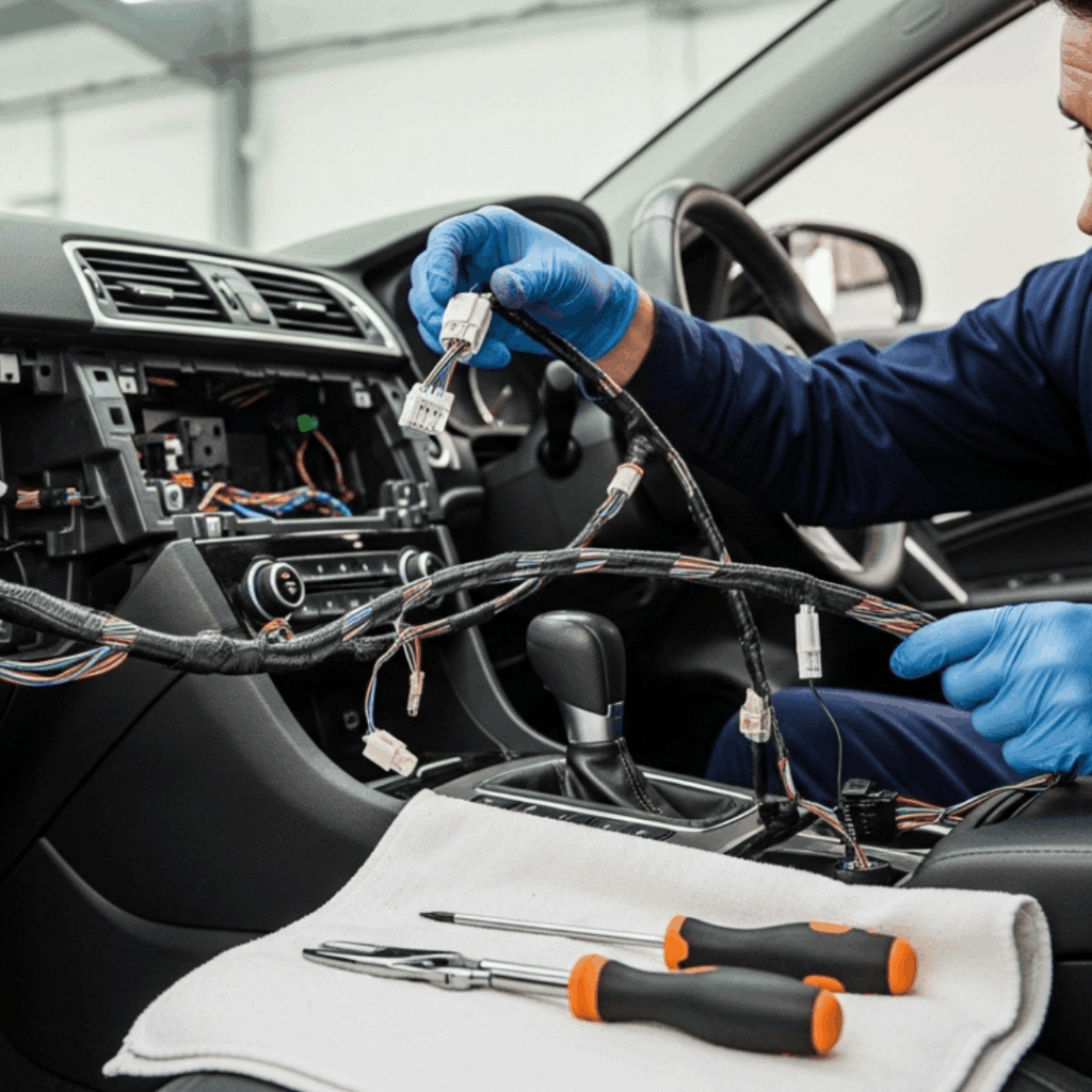 our custom automotive cable assembly features